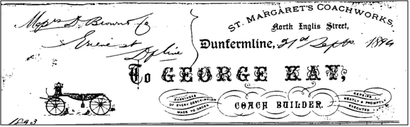 Image of George Kays Letterhead